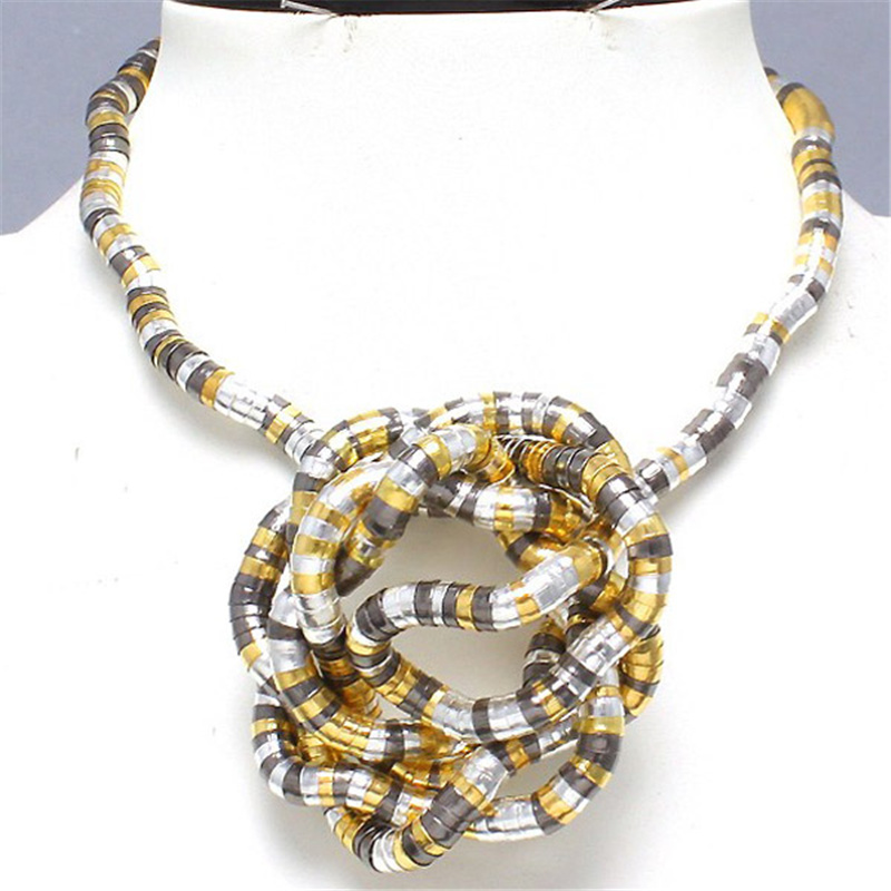 5 mm 90 cm Eisen flexibel gedrehte Schmuck biegsame Schlangenhalskette 12 Farben erhältlich