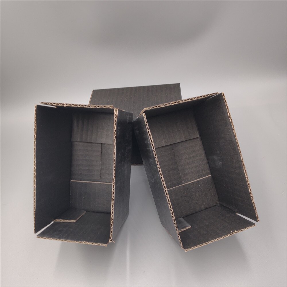 10pcs black Paper Corrugated Cardboard Box Packaging Carton Box