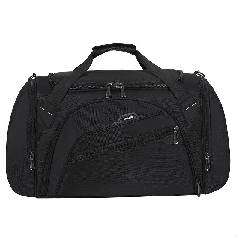 2021 nuovi uomini borsa da viaggio borsa portatile di grande capacità borse a tracolla in Nylon di qualità borsa da viaggio Casual borse da viaggio solide XA414F: Black