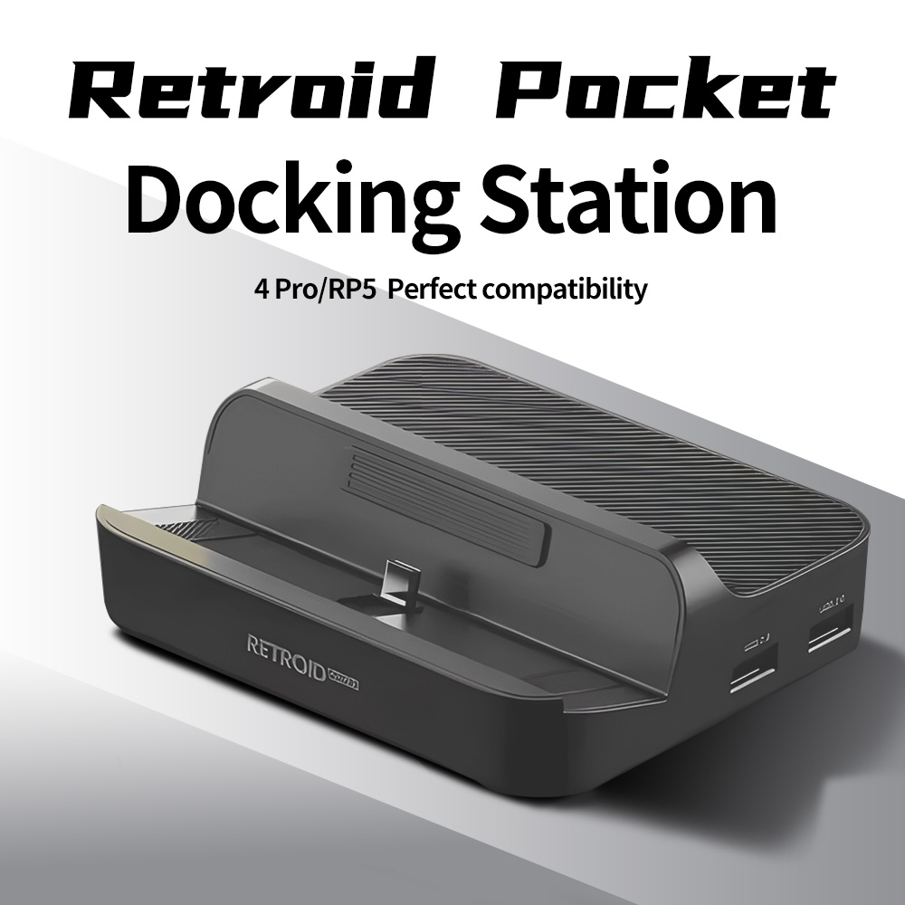 Estación de acoplamiento Retroid Pocket 5 para Retroid Pocket 4 Pro / RP5 / Retroid Pocket Mini consola de juegos accesorios personalizados