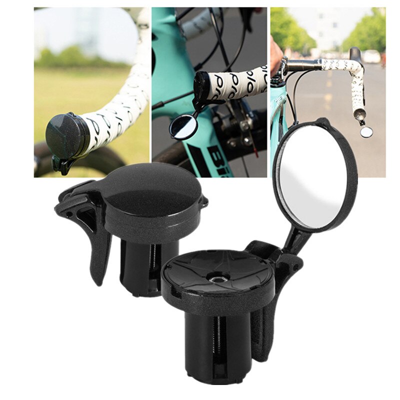 Mini Bike Rear View Mirror Road Mountain Bike Cycling Adjustable Bicycle Handlebar Plug Rear View Mirror DOG88 Cycling Accessory