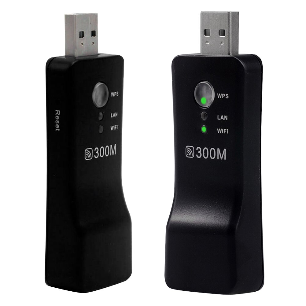 USB Wireless Router's WiFi Repeater 300Mbps Signal Amplifier Dual Antenna Wifi Booster WiFi Range Extender