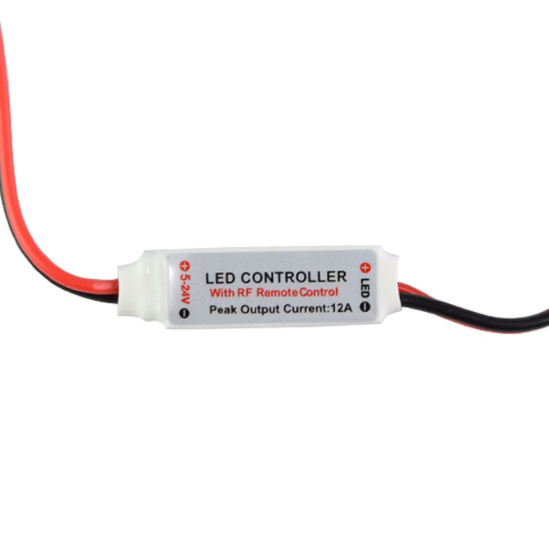 10 Keys RF Wireless Single Color Led Strip Dimmer DC 12V 10Keys Remote Controller For SMD 5050 2835 3014 5630 LED Strip Light