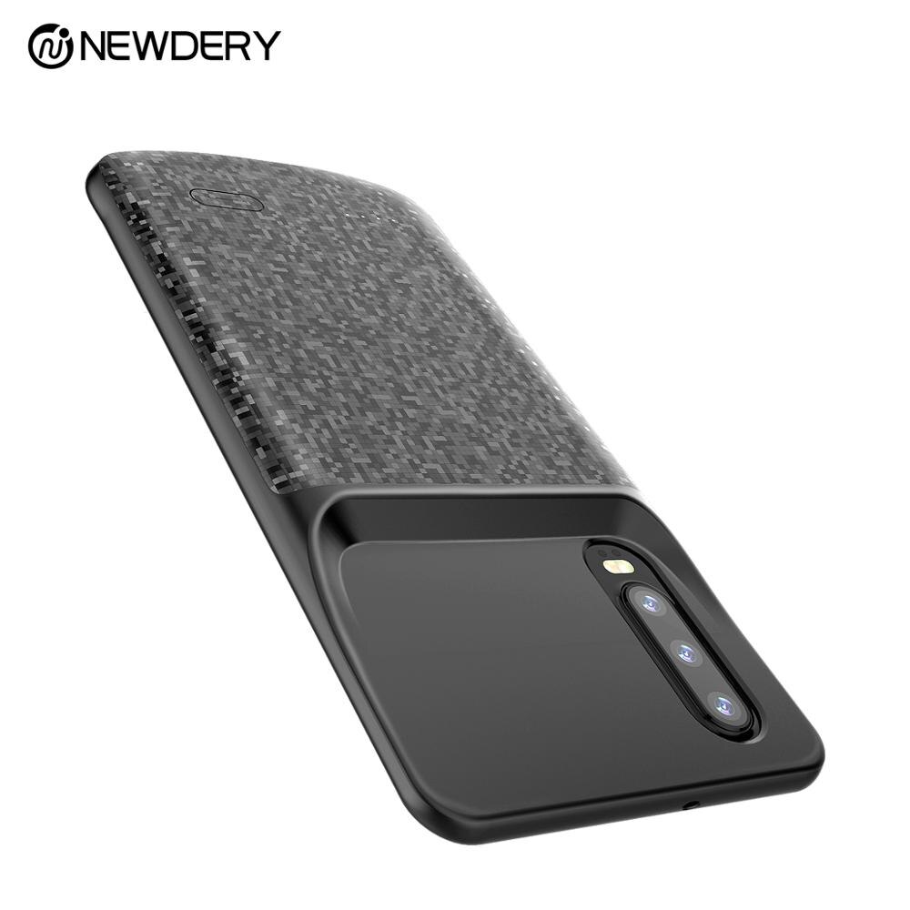 Portable power case for Huawei p30 p30 pro Nova 4e 4700mAh TPU charging case for huawei p30 pro black