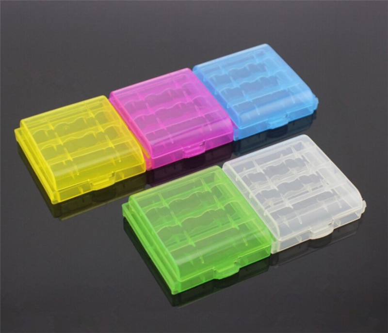 Kleurrijke Plastic Case Houder Opbergdoos Cover voor 10440 14500 AA AAA Batterij Container Bag Case Organizer Box Case