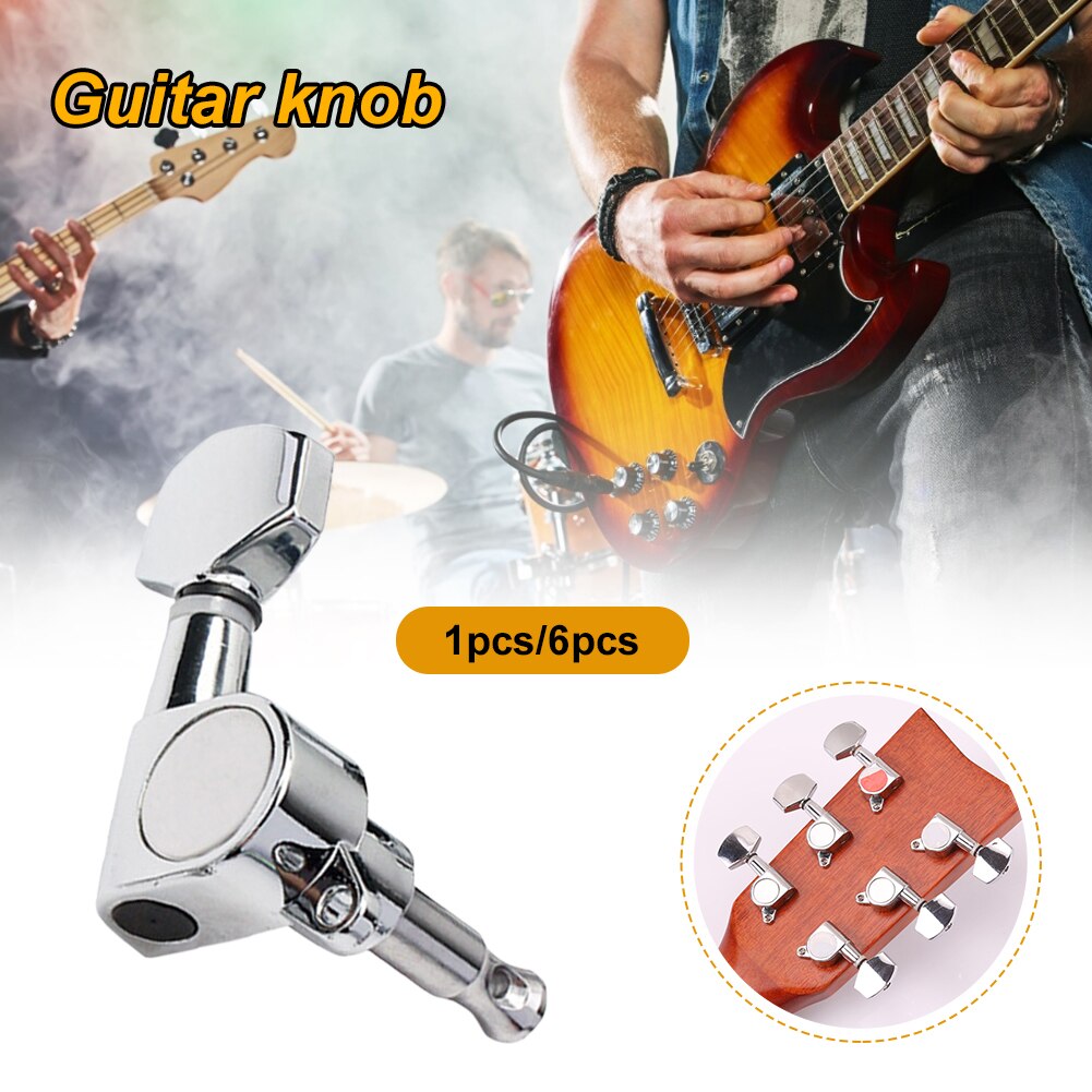 6Pcs Gitaar Stemsleutels Key Tuner Machine Head Guitar String Stemsleutels Machine Head Tuners Voor Elektrische Of Akoestische gitaar