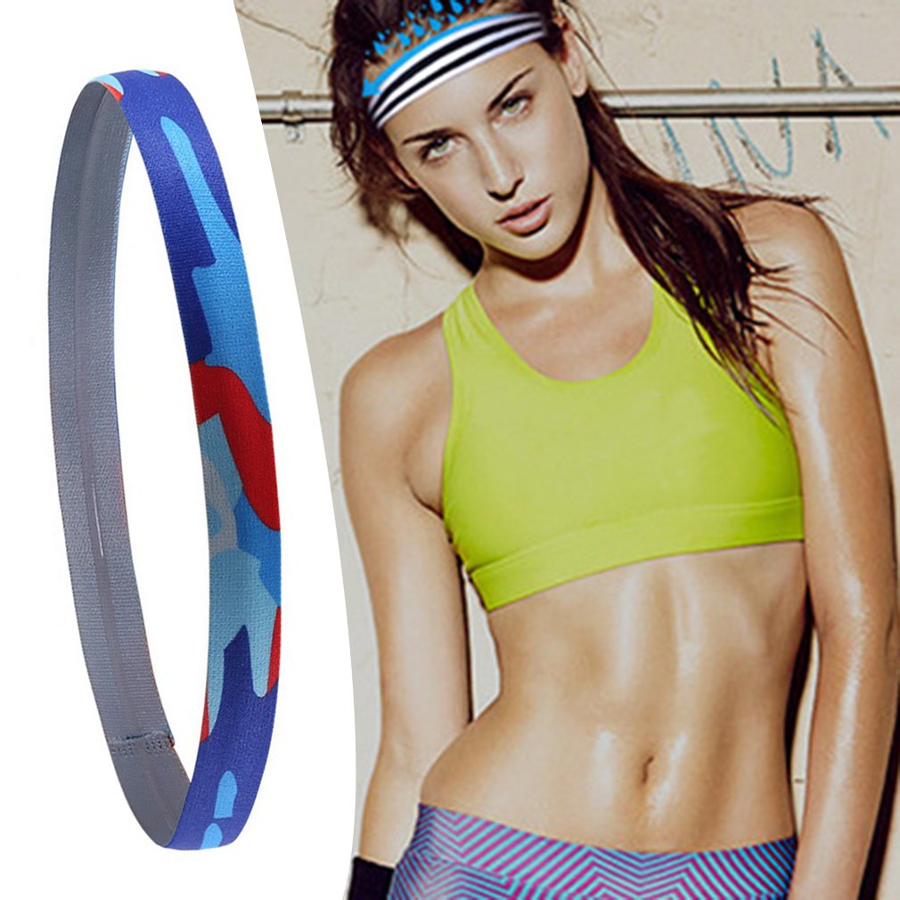 Hoofdband Sport Fietsen Haar Anti-transpirant Met Warmteoverdracht Bloem Siliconen Antislip Hoofdband Running Sport Hoofdband