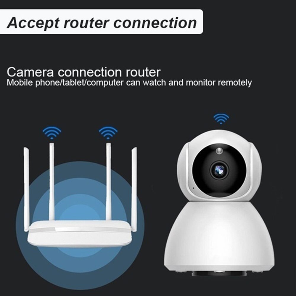 V380 1080P petit bonhomme de neige webcam prend en charge le stockage en nuage/suivi automatique sans adaptateur