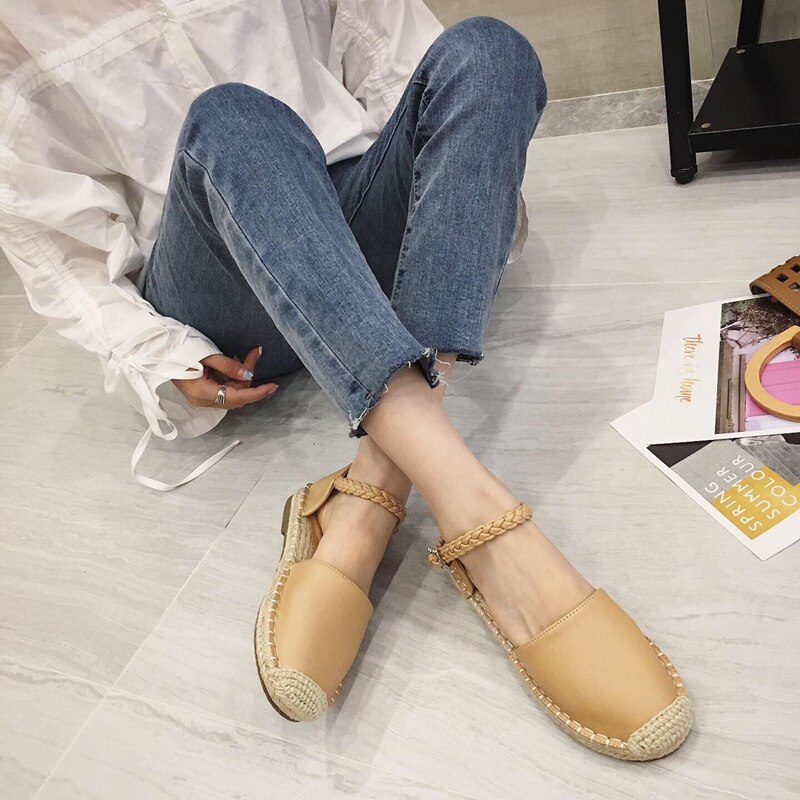 Alpargatas blancas Wellwalk, zapatos de mujer con de María, sandalias de mujer con correa al tobillo, mocasines casuales para mujer, sandalias femeninas