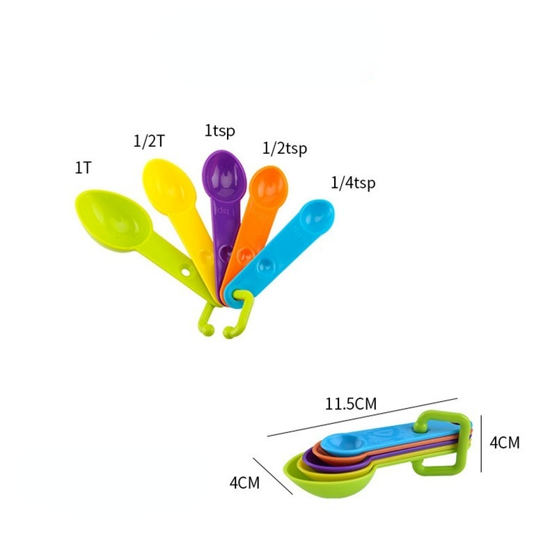 9 pc Plastic Mixing Bowls Set Rainbow Color Stackable Combined Measuring Cup Kitchen Mixed Salad Bowl Home Cooking Baking Tool