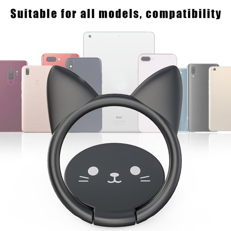 Universal Mobile Phone Holder Stand Magnetic Ring Bracket Car Cute Cat Mobile Phone Bracket Ring Buckle For iPhone Samsung