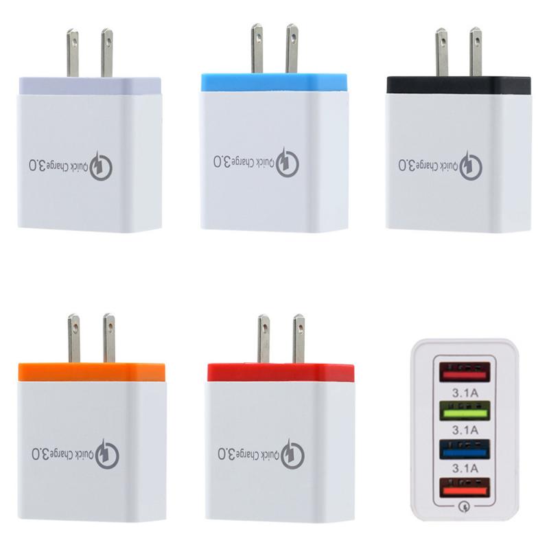 American Wire Gauge 4USB Mobile Phone Charger 5V3A Multi-port Travel Charger 4U Intelligent Charging Head Quick Charger