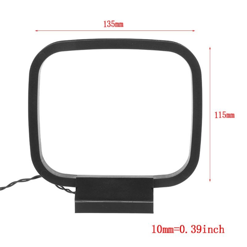 Dlenp 1 Pcs Fm Am Loop Antenne Voor Ontvanger Met 3-Pin Mini Connector Voor Sony Scherpe Chaine Stereo av Ontvanger Systemen