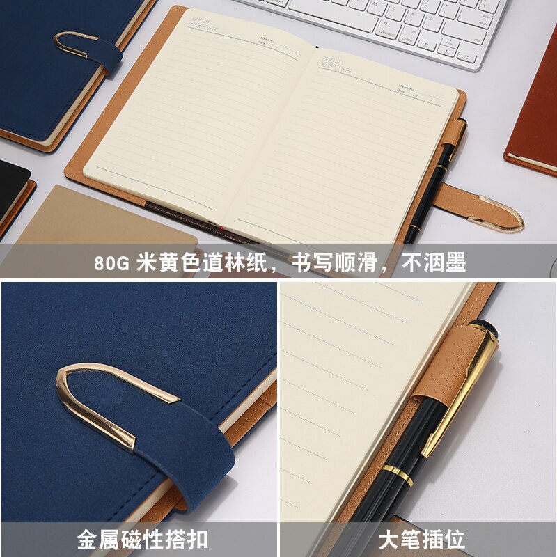 A5 metalen gesp notitieboekje en notitieblok dagelijks kantoor zakelijke vergadering dagboek organisator planner persoonlijke agenda