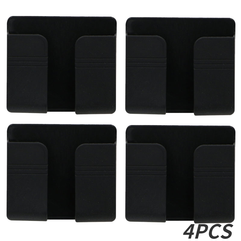 1-4 pçs caixa de armazenamento montada na parede multifuncional perfurador livre organizador tv controle remoto diy plugue do telefone móvel suporte de carregamento: YELLOW