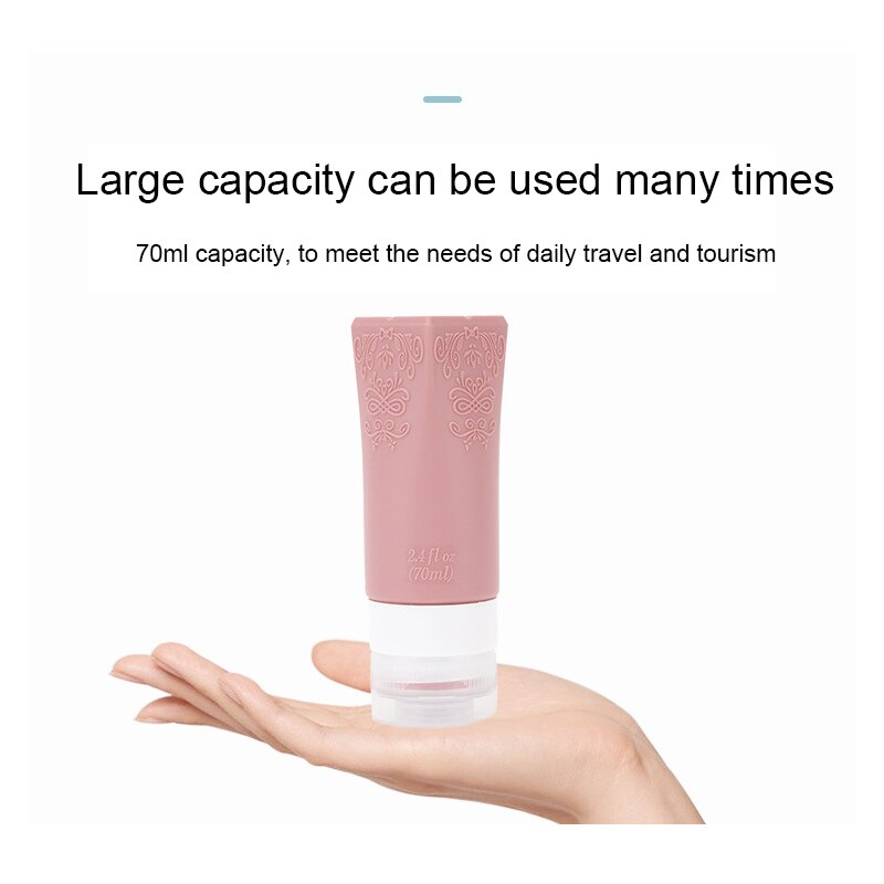 1Pc Silicone Refillable bottle Portable Hand Sanitizer Squeeze Bottle Travel Sorage Lotion Container Empty Bottle Household Tool