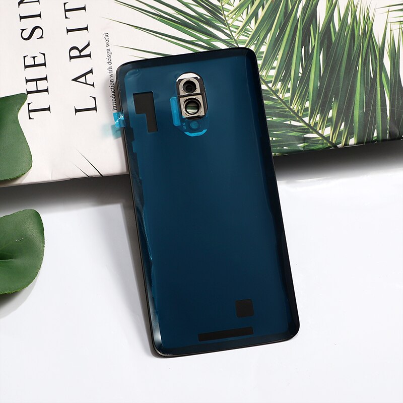 7 Oneplus7 Original Tampa da caixa de Vidro Traseiro Para Oneplus One Plus Reparo Da Porta Da Bateria de Volta Caso + Câmera Adesivo De Vidro cola