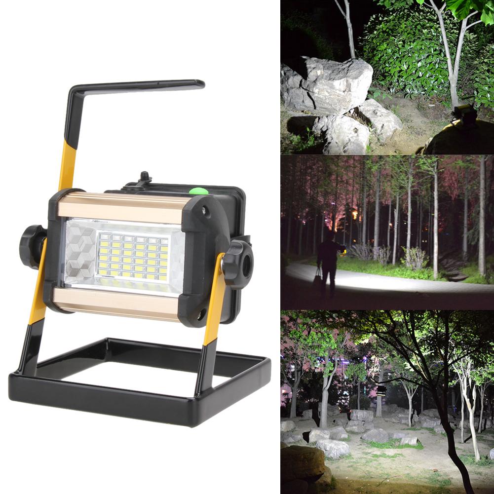 Foco LED portátil recargable 50W 36LED, foco de trabajo, lámpara de Camping, reflector portátil para iluminación de acampada