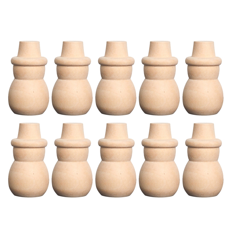 Frühpädagogisches spielzeug aus holz, weiße, leere lehrmittel, hölzerner pilzkopf, kindergarten, holzembryo, diy-holzpuppen: Sekt