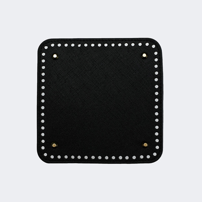 3 stks/set 17 cm Ronde Bodem Voor Gebreide Tas PU Lederen Tas Basis Handgemaakte Bodem Met Gaten Diy Gehaakte Tas bodem Accessoires: Paars