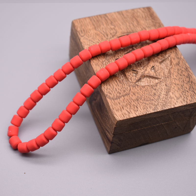 6mm Polymer Clay Tube Beads Loose Spacers Beads for Jewelry Making DIY Findings Bracelet Necklace Accessory