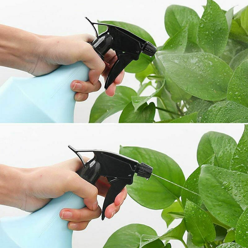 Blå/rosa plast tomma vattensprutor flaska blommor växter vattning trädgårdsredskap 600ml