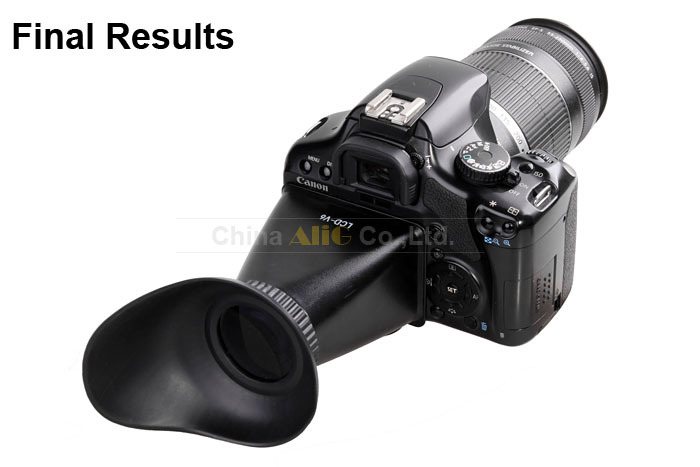 Camera LCD Monitor Screen Viewfinder with Glass 2.8x Magnifier Extender Magnetic Sunshade Hood for Canon 5D Mark III 550D (V2)
