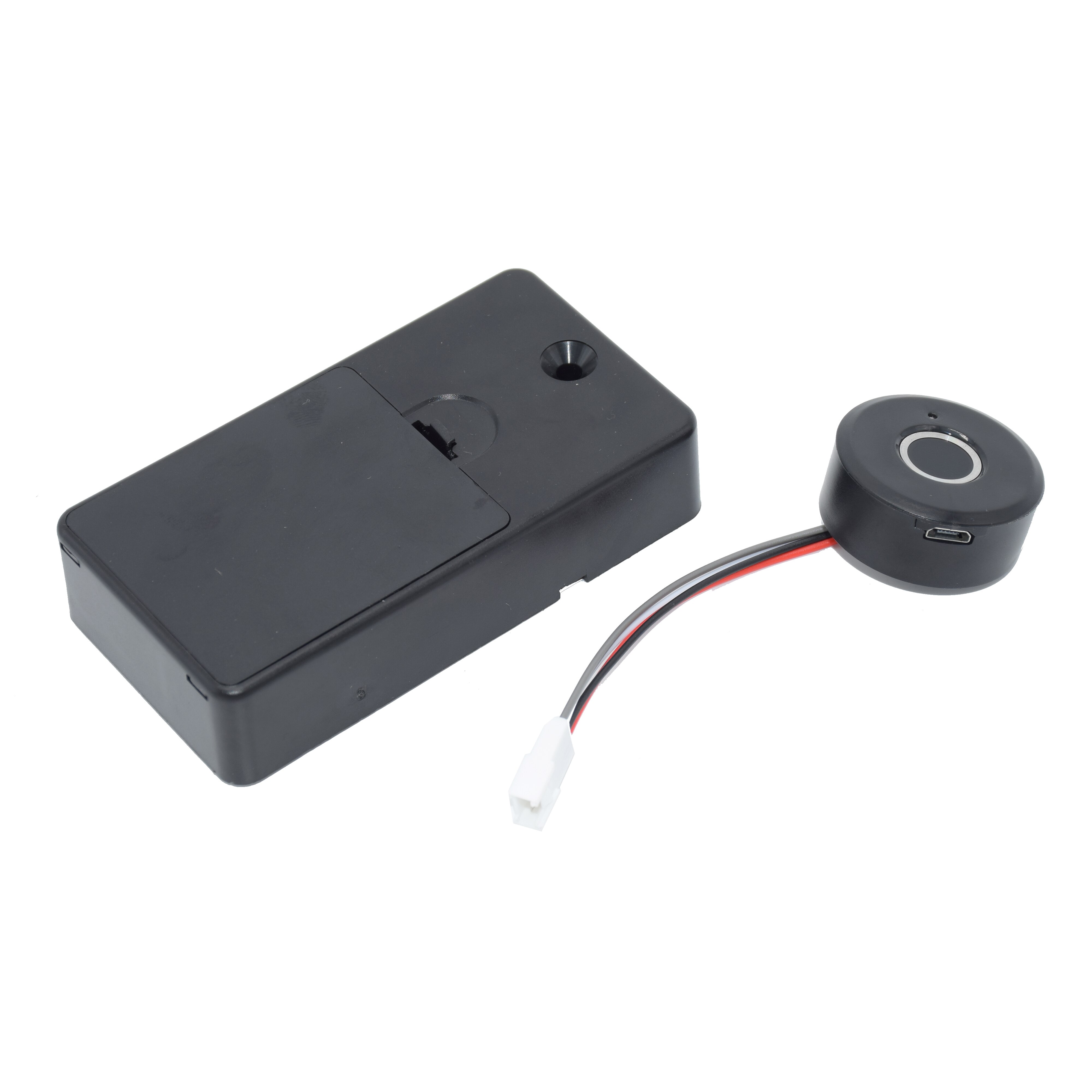 Plastic Fingerprint Cabinet Drawer Lock Electric Lock 20 Users