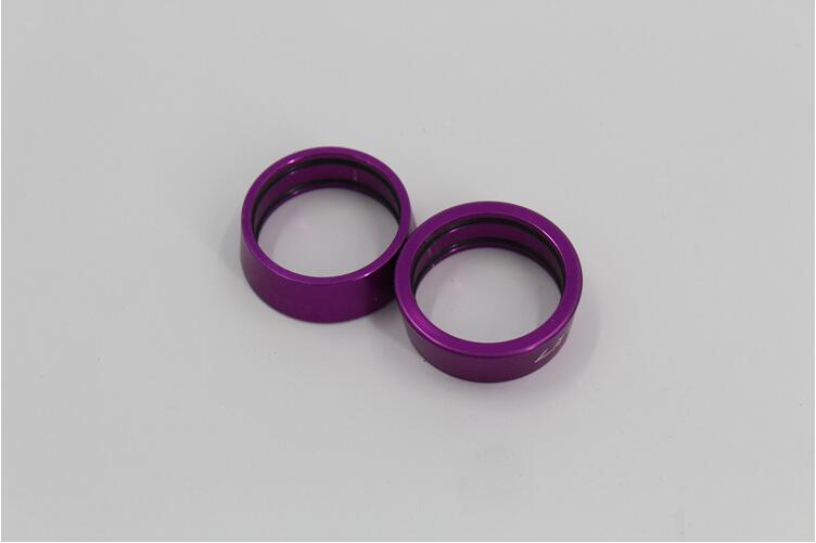 Litepro lenker gerade griff Bar halt kragen abstand Ring 25,4mm lenker Aluminium legierung abstand-ringe faltrad: Violett