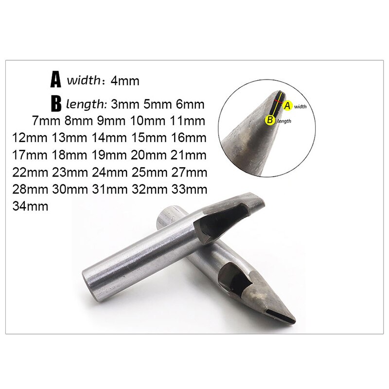 Width 4mm Leather Oval Shape Hole Punch Oval Angle Spacing Belt Punching Tools DIY Craft Leather Puncher Hole Drilling Tool