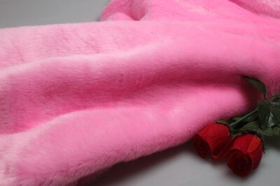1300G Hoogwaardige Verdikte Imitatie Konijnenbont Stof Voor Kabinet Tafelkleed Bontkraag Tapijt Decoratieve Pluche 0.5X1.8M: Pink