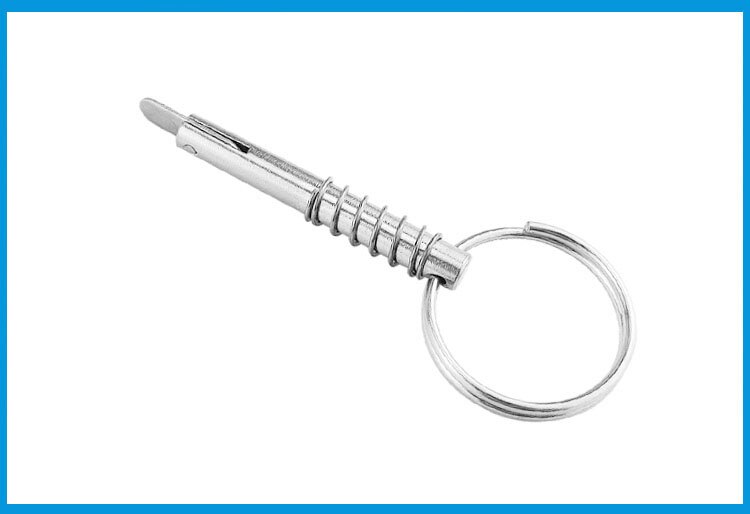 4 STUKS 6.3mm Marine Grade 316 Roestvrij Staal Quick Release Pin voor Boot Bimini Top Dek Scharnier Marine hardware boot
