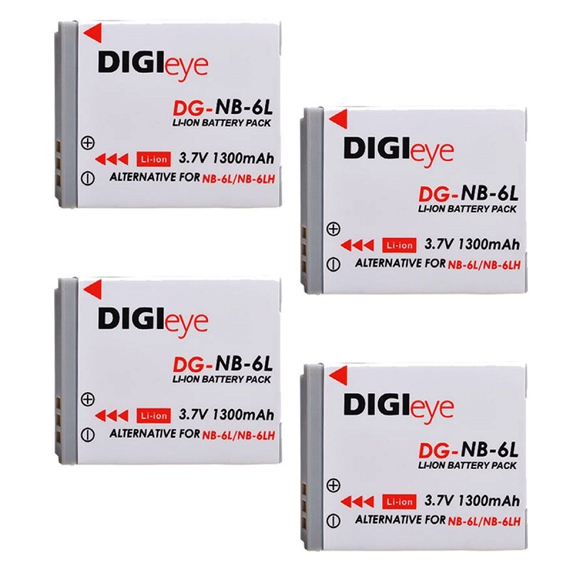 Batería de ion de litio NB 6L NB-6LH Akku + cargador Digital para Canon power-shot IXUS 310 SX240 SX275 SX280 SX510 SX500 HS 95 D10 D20 D30: Rosa