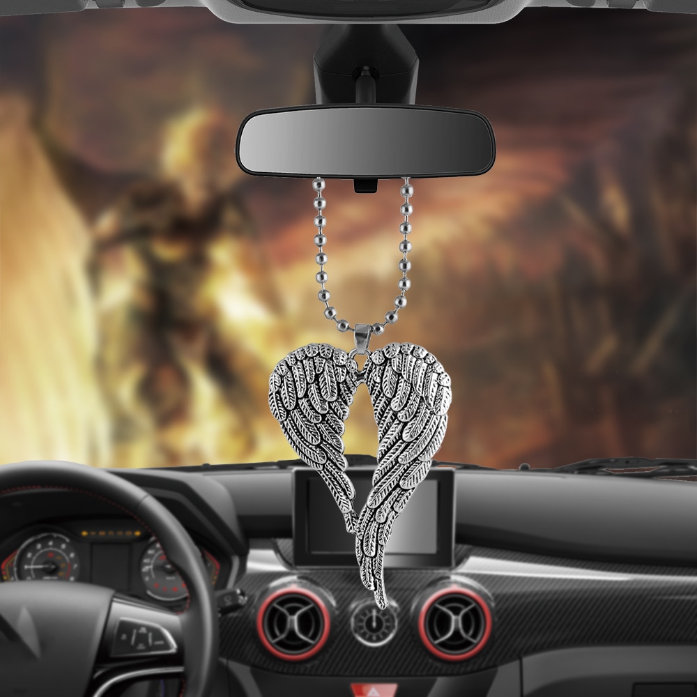 Auto Hanger Angel Wing Achteruitkijkspiegel Decoratie Opknoping Charm Ornamenten Auto Interieur Auto Accessoires