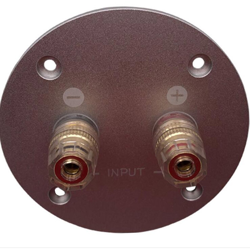 1 PC Aluminum Alloy Pure Copper Terminal Cup Banana Jack Socket Binding Post Speaker Box Banana Plug Connector Box Red + Black