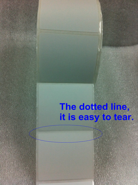 Laagste Prijs Thermische Label Sticker 50*43mm 1000 Stks/partij Sticker Blank Direct Print Kan Vervangen Maat 50*40 50*45 50*35