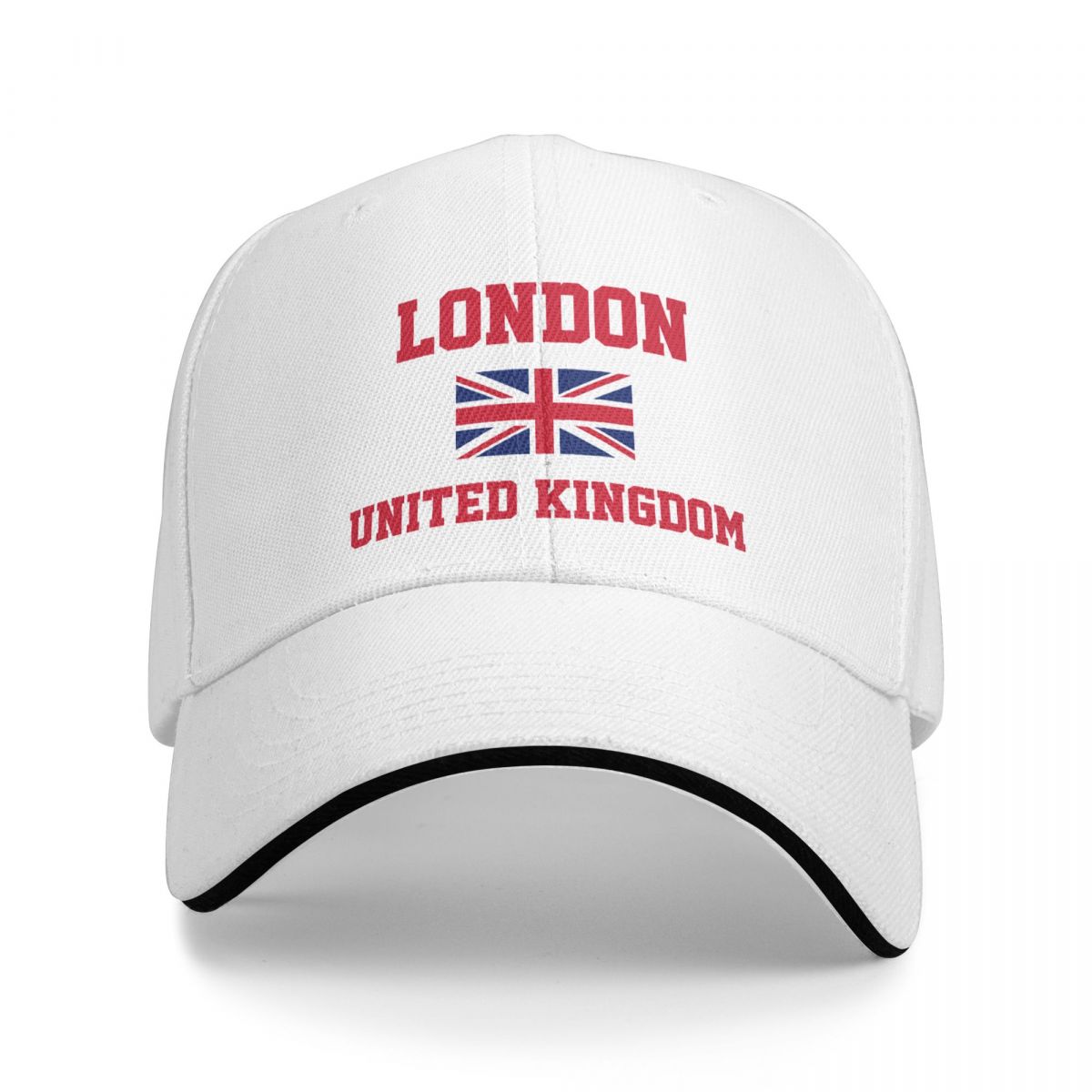 Baseball Cap United Kingdom London Capital Men Women Unisex Hip Hop Sandwich Caps Snapback Golf Hat Fishing: WHITE