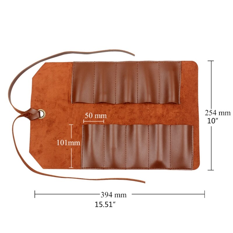 Leather Small Tool Roll Multi Function Bicycle Mechanic Repair Tool Kit Bag