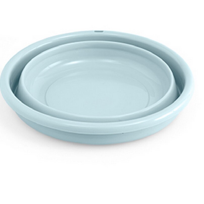 foot spa tub fold basin bassine pliable portable sink tina para pies plastic basin foot bath bucket folding washbasin: diameter 29CM blue
