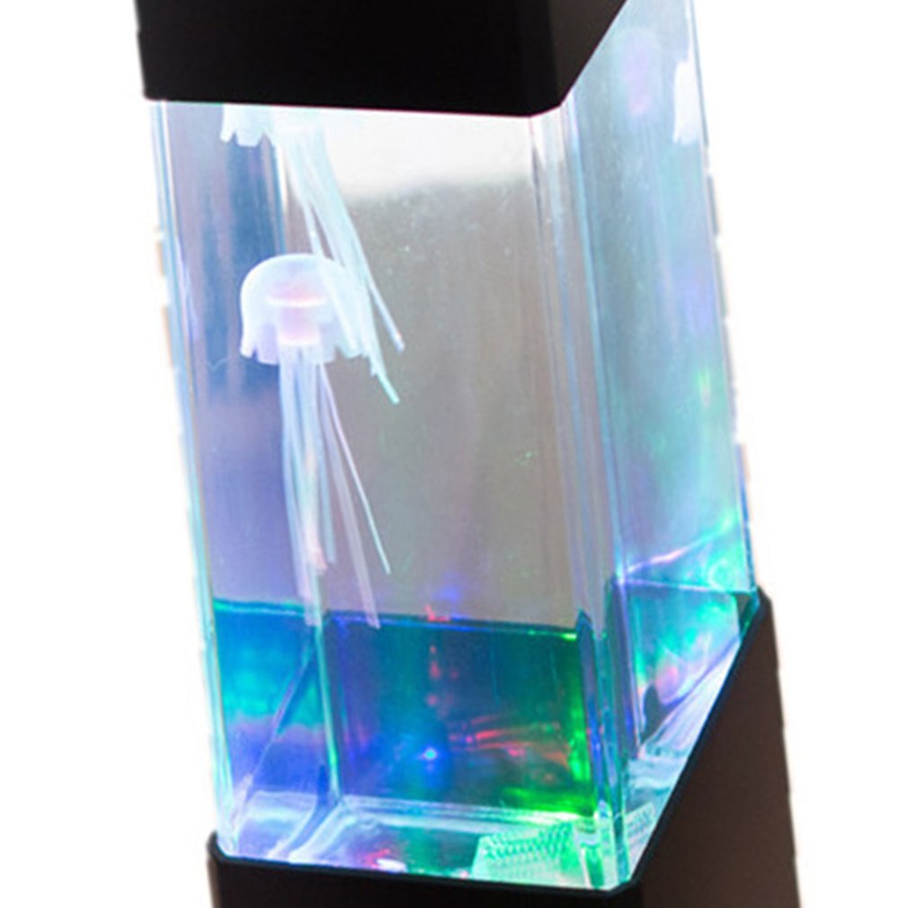 Nachtkastje Motion Kwallen Lamp Aquarium Tank Led Bureaulamp Ontspannende Nachtlampje Nachtkastje Desktop Nachtverlichting Voor Aquarium