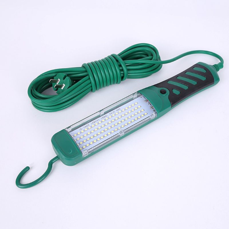Portable Portable LED Emergency Safety Work Light Handheld 80 LED Beads Flashlight Car Inspection Repair Torch 220V With Hook
