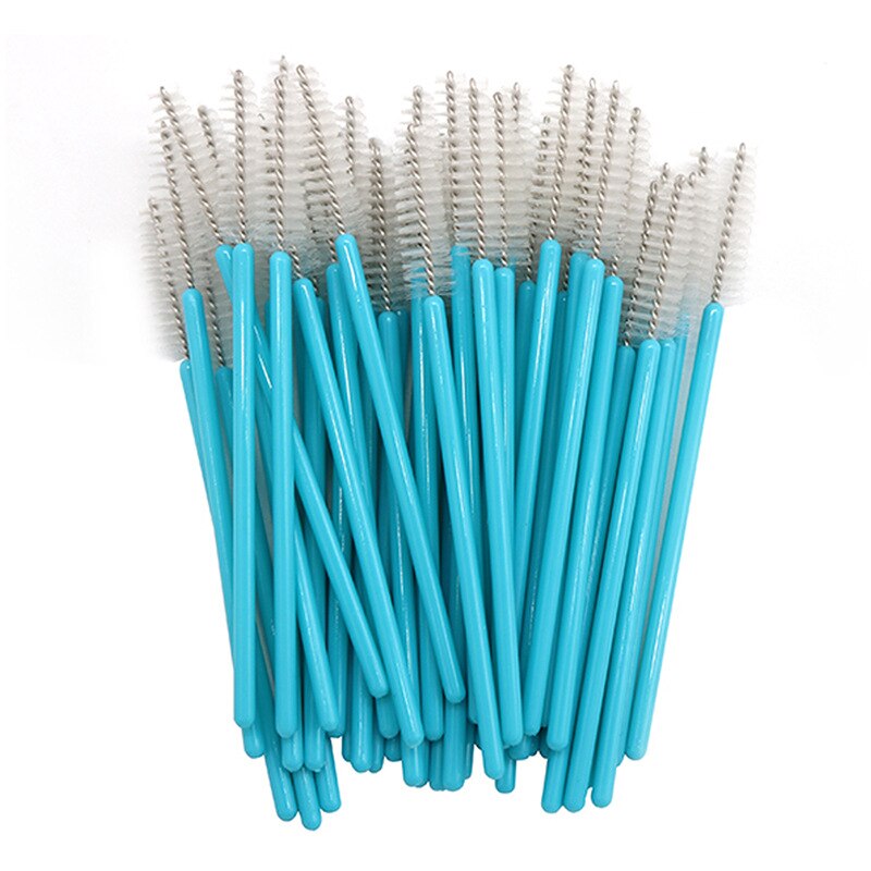 50 stk/pakke engangs øjenvippe børste øjenvippe makeup børste mini mascara wands børste øjenvippe forlængelse makeup værktøj: Aa100-02