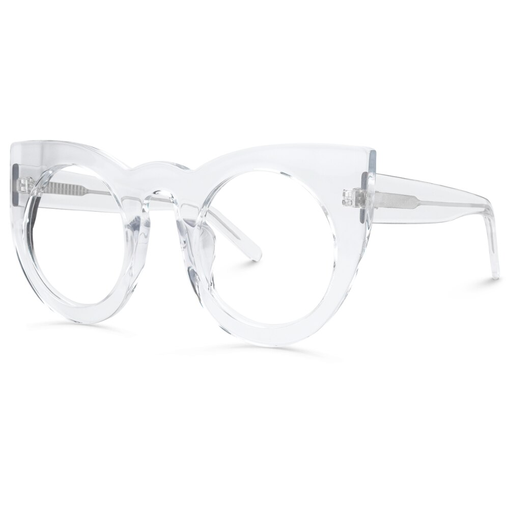 Zeelool Vintage Oversized Thick Cat Eye Glasses Fr Grandado