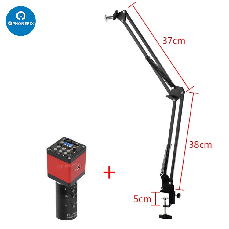 4K Hdmi Industriële Video Microscoop Camera Verstelbare Beugel 6-60Mm 8-50Mm Cs C-mount Lens Set Voor Mobiele Telefoon Tablet Reparatie