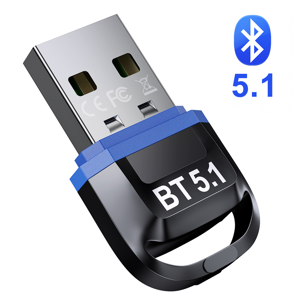 USB Bluetooth 5.1 Bluetooth Adapter Receiver 5.0 Bluetooth Dongle 5.0 4.0 Adapter for PC Laptop 5.0 BT Transmitter