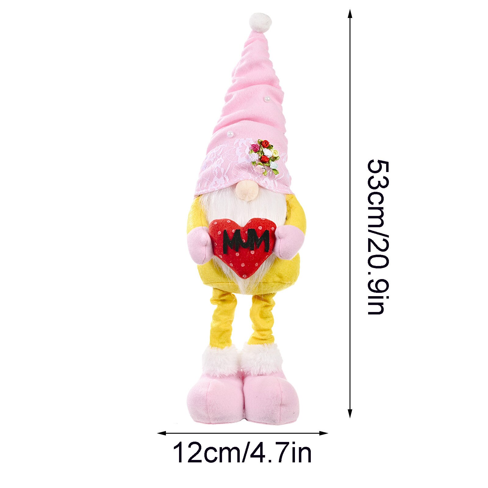 Spring Flowers Dwarf Gnome Mother's Day Gnomes Home Decoration Stuffed Soft Doll Cushion Sofa Pillow Xmas: H