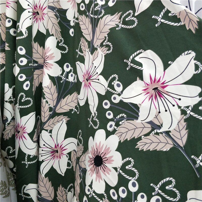 Soft Chiffon Dress Fabric dress blouse slightly stretchy shirt material DIY sewing textile Summer dress material