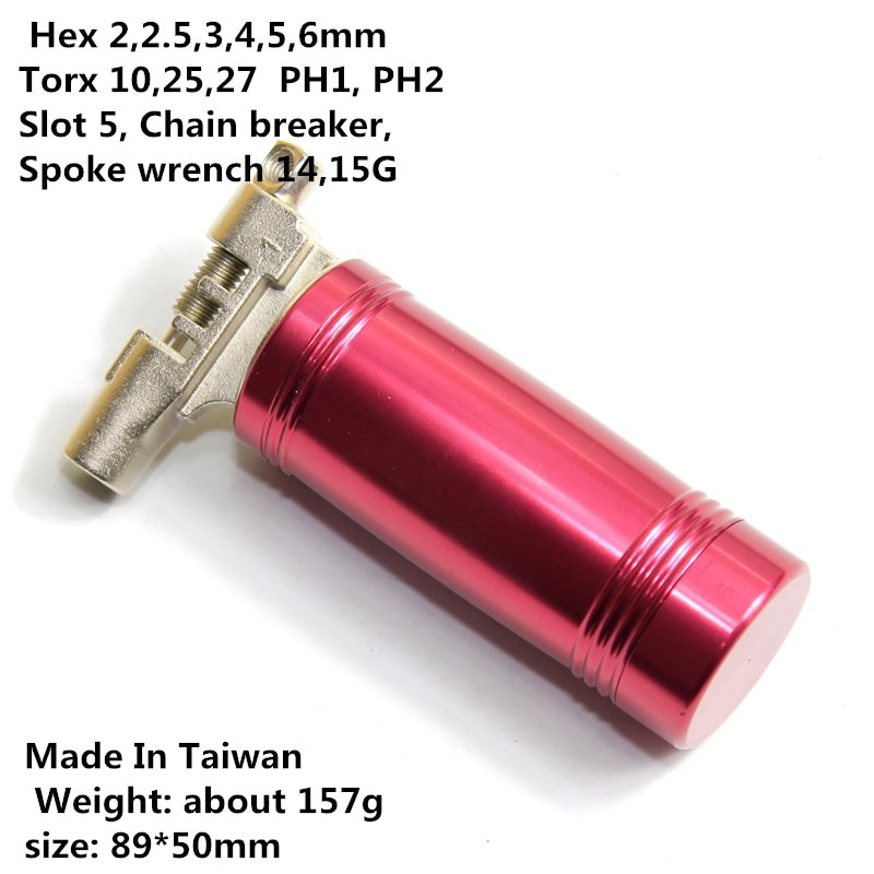 Fiets vouwgereedschap bandenreparatieset multitool fietssleutel schroevendraaier kettingsnijder fietsaccessoires