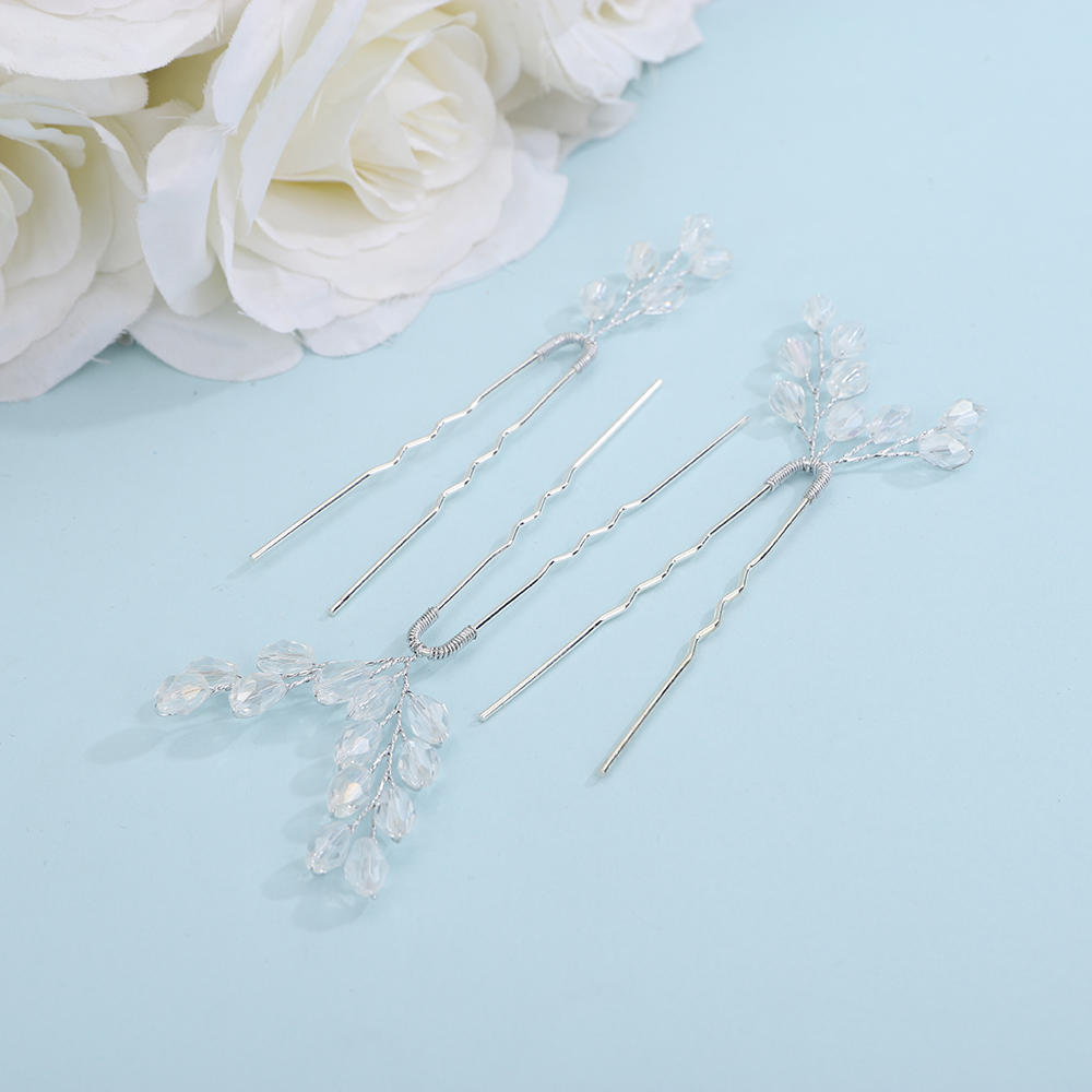 Zilveren hoofddeksels, kristallen haarspelden, gouden bruidshaarsieraden, dameshoofdsieraden, parel bruidshaaraccessoires, bruidsmeisjesaccessoires