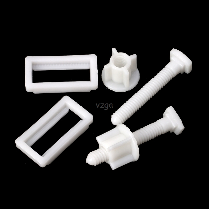 1 Pair Toilet Seat Hinge Bolts Screw Fixing Fitting Kit Toilet Seat MAY04